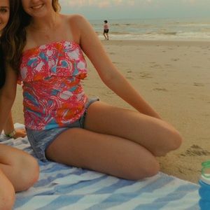 Strapless Lilly Pulitzer Top